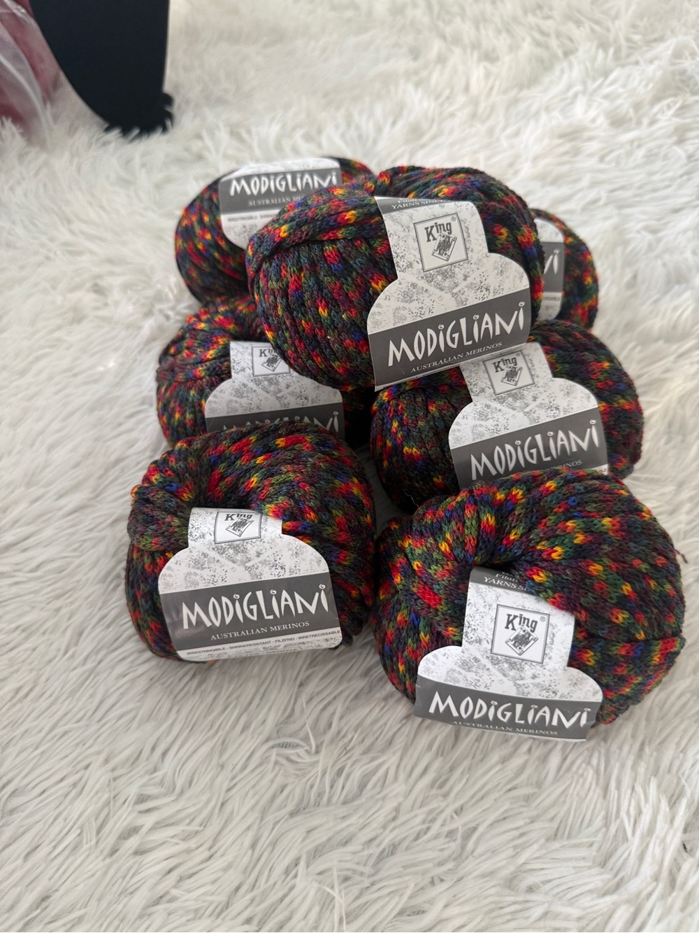 Modigliani King multicolour yarn 7 balls